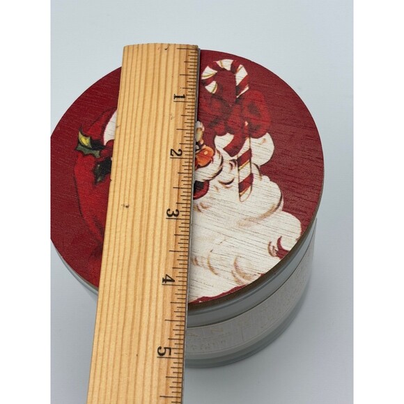 RARE Sand + Fog FRAZIER FIR Soy Wax Blend Candle 12 oz 2-Wick Santa Wood Lid New - Picture 7 of 8